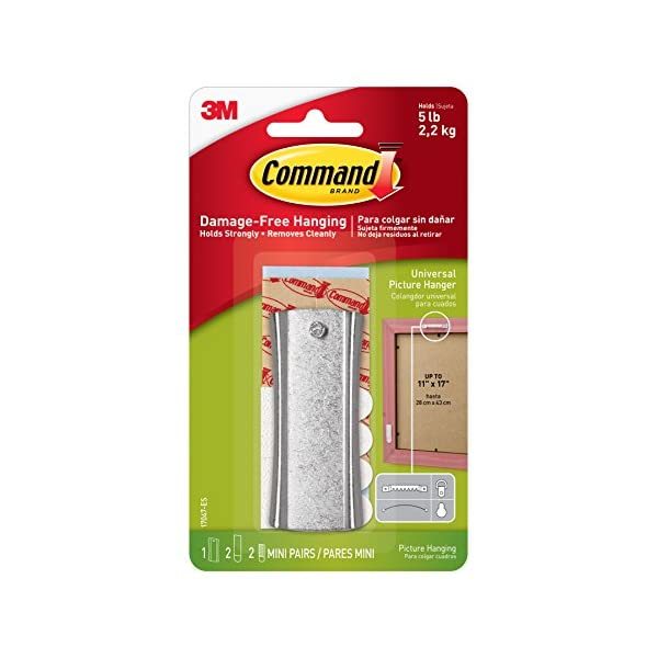 Command Sawtooth Sticky Nail and Stabiliser Strips - Silver, Pack of 1  - $10.00