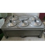 6-Pan Granite Metal Edwin Wiengand Electric Food Warmer Bain-Marie Buffe... - £73.56 GBP