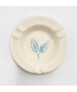 Vintage Blue Painted Wheat on Cream China 3&quot; Personal Ashtray - $9.70