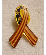 USA Ribbon Flag Medal Hat/Lapel Pins - $182.70 MXN