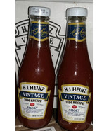2 H.J. Heinz Vintage 1896 Recipe Ketchup Smoky 14 Oz Sealed Discontinued... - £9.30 GBP