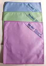 Norwex Suede Mke-up Remover Face Cloth Set),blue, purple and green (Pack of 3) - £41.55 GBP