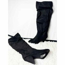 Express Womens Black Suede Mid-Calf Boots SIze 8 - £22.94 GBP