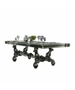 46&quot; Green Solid Wood Trestle Base Dining Table - $4,701.48 CAD
