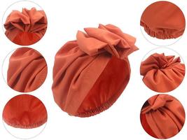 Hair Loss Cap Head Wrap Head Turban Womens Knot Bow Turbans Elastic Chemo Hats  - £15.97 GBP