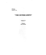 1963&#39;s THE OUTER LIMITS: O.B.I.T. repro TV series script - $30.88 CAD