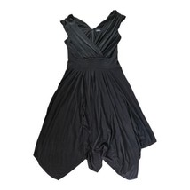 Lauren Ralph Lauren Black Tank Dress with Handkerchief Asymmetrical Hem ... - £69.31 GBP