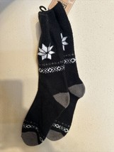 1 Pair  NWT Muk Luks Heat Retainers Socks 3.0 TOG Rating Black White Gray - £7.84 GBP