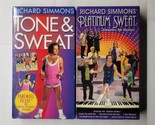 Richard Simmons Platinum Sweat Sweatin&#39; for Seniors &amp; Tone &amp; Sweat VHS Lot  - $12.86