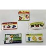 5 Vintage Eureka Seals Fruit Flower Butterfly Paper Magic Stamp 6 Design... - €19,91 EUR