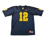 Authentic Michigan Wolverines NCAA Nike Mesh Jersey XL #12 Vintage Rare - $28.50
