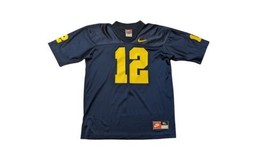 Authentic Michigan Wolverines NCAA Nike Mesh Jersey XL #12 Vintage Rare - £22.33 GBP