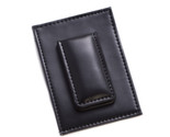Bey Berk Black Leather Magnetic Money Clip &amp; Wallet with ID Window - £22.76 GBP