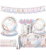 Boho Baby Shower Decorations - 142Pcs Gender Reveal Plates,Napkins,Table... - €26,72 EUR