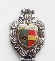 Collector Souvenir Spoon USA Georgia Flag Emblem - £5.62 GBP