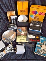 Lot of Vintage Kodak Instant Cameras Brownie Reflex EK6 Instant &amp; 104 Instamatic - £59.44 GBP