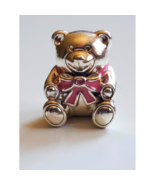 Pandora &quot;It&#39;s A Girl&quot; Pink Enamel Bowknot Sterling Silver 925 Teddy Bear... - £43.14 GBP