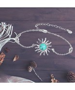 Sterling Silver Sun Bracelet For Women 7 inch plus 2 inch Extender - $145.64 CAD