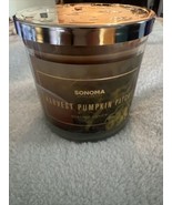 Sonoma Harvest Pumpkin Patch Scented Candle Fall Fragrance Clove Dark woods - £18.36 GBP