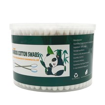 Thick Cotton Swabs XL Size Natural Bamboo Cotton Buds Organic Biodegrada... - $364.68 MXN