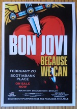 Bon Jovi Collectable Flyer Postcard Because We Can Tour Ottawa Ontario S... - £5.29 GBP
