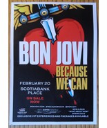 Bon Jovi Collectable Flyer Postcard Because We Can Tour Ottawa Ontario S... - $9.25 CAD