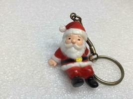 Vintage Santa Claus Sitting On The Floor Keyring Keychain Père Noel Porte-Clés - £6.23 GBP