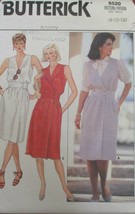 Butterick 6520 Misses Dress Pattern Size 8-10-12 Uncut Vintage - $7.56