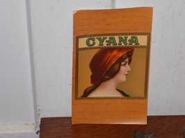 Vintage Cyana Embossed Paper Cigar Label - €29,67 EUR