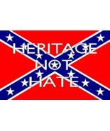 OLD VTG Heritage Not Hate on a new 3 x 5 ft civil war flag w/grommets - £15.72 GBP