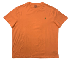 Polo Ralph Lauren Shirt Mens 1XB  Orange Cotton Crew Neck NWT - £26.75 GBP