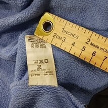 Woolrich John Rich And Bros Women's Blue Full Zip Fleece Jacket Pockets Size L image 5