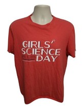 2019 Columbia University Girls Science Day Womens Large Red TShirt - £15.80 GBP