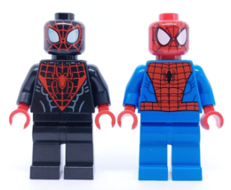 Lego  Marvel Figurine Spider-Man Miles Morales sh190 Spider-Man 76036 lot 2 - $300.88 MXN