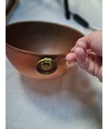 Vintage 7.25" Paul Revere 1801 Copper Mixing Bowl Brass Ring Patina - $39.59