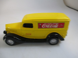Coca-Cola Nostalgic Miniatures 1936 Ford Panel Truck Vintage 1981 1:43 Yellow - £19.33 GBP