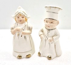 Dutch Boy &amp; Girl Cooks Salt And Pepper Shakers - Japan - $11.99