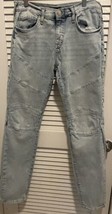 True Religion Men&#39;s Relaxed Skinny Fit Jeans Sz 30 Rocco Moto Stitch Lig... - $39.99
