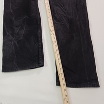 Levi's 505 Straight Regular Fit Men's Black Cotton Blend Jeans Size 36×30 image 5