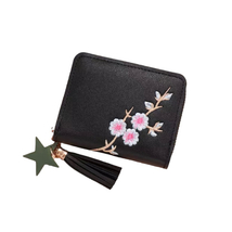 Short Wallet for Women,Cute Flower Zipper Wallet,Credit Card Holder Coin... - $12.99