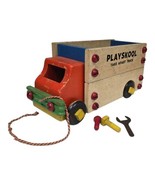 1950s Playskool Wooden Take Apart Truck Wood Toy w/ Original Pull String - £43.86 GBP