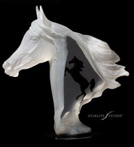Run Free Horses Lucite Art Cremation Urn - £783.18 GBP