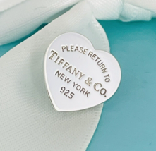 Large 0.50&quot; Return to Tiffany New York Heart Stud Earring Replacement Lost - £179.90 GBP
