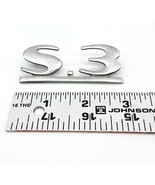 Audi S.3 Emblem Chrome Metal Vintage Hood Trunk Badge Authentic 3&quot; - $25.86 CAD