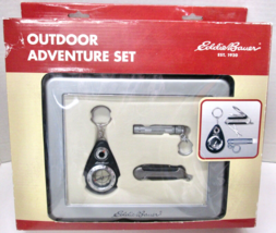 Vintage Eddie Bauer Outdoor Adventure Set - Compass, Light, &amp; Knife W/Case - $18.99