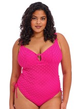 Elomi Bazaruto Hot Pink Crochet Non-Wired Costume Da Bagno UK 36G/GG (FM120-12) - $45.06