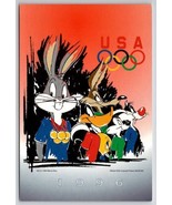 Looney Toons 1996 Bugs Daffy Tweety Sylvester Wiley Olympics USA Postcar... - £3.09 GBP