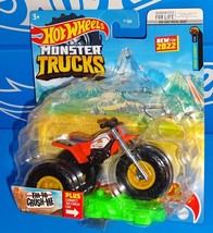 Hot Wheels New For 2022 Monster Trucks 60/75 Tri-To Crush-Me Trike Crash... - $8.00