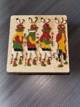 Native American Indian Navajo Hopi Sand Painting Miniature Magnet 2” - £10.60 GBP
