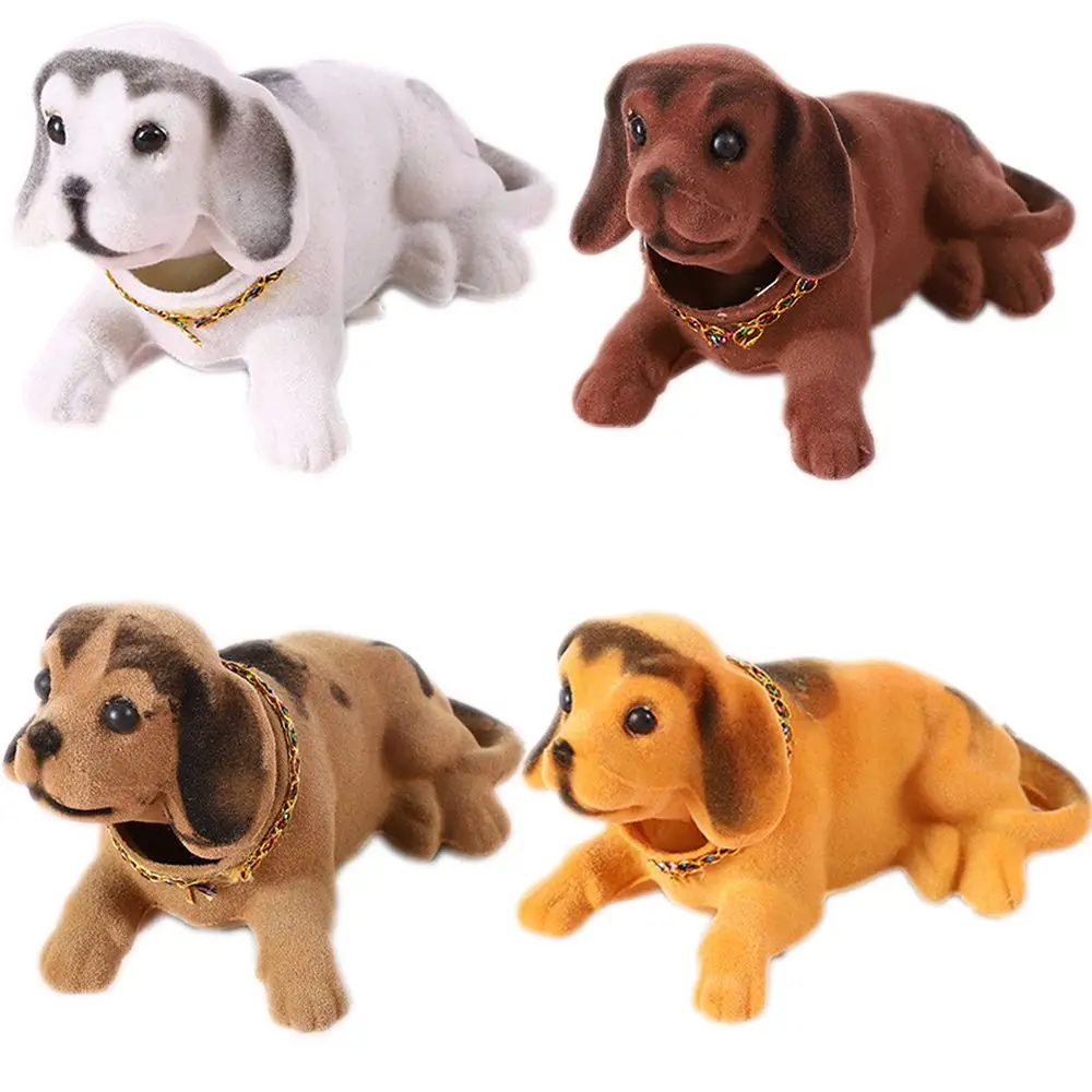 Car Ornaments Shaking Head Dog Doll Car Dashboard Toys Cute Nodding Puppy Auto - £8.99 GBP+